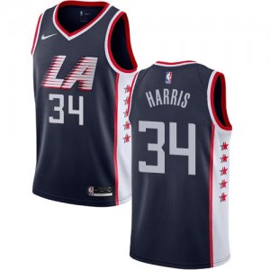 Maillots Basket Harris LA Clippers City Edition Nike No.34 bleu marine Homme