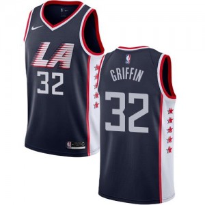 Maillot Blake Griffin Los Angeles Clippers Homme City Edition Nike bleu marine No.32