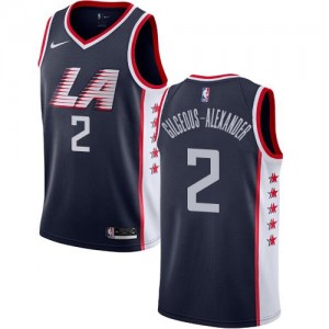 Nike NBA Maillots De Basket Shai Gilgeous-Alexander Los Angeles Clippers bleu marine Enfant City Edition #2