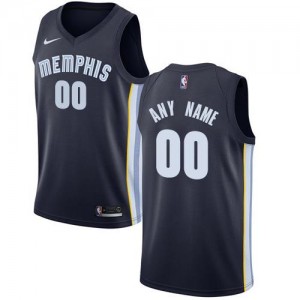 Nike Personnalisable Maillot De Basket Memphis Grizzlies bleu marine Homme Icon Edition