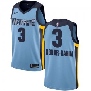 Maillot Abdur-Rahim Memphis Grizzlies #3 Bleu clair Nike Homme Statement Edition