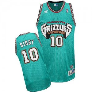 Adidas Maillots De Basket Mike Bibby Memphis Grizzlies #10 Throwback vert Homme