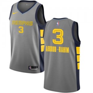 Nike NBA Maillot Basket Abdur-Rahim Grizzlies City Edition No.3 Homme Gris