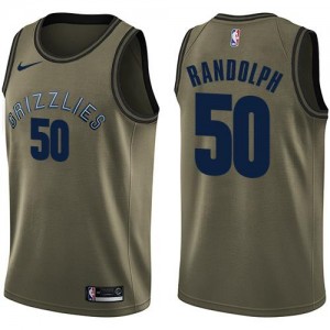 Nike Maillot Randolph Memphis Grizzlies Enfant Salute to Service vert No.50