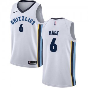Nike Maillots Shelvin Mack Grizzlies Blanc #6 Homme Association Edition