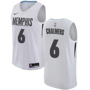 Maillots De Chalmers Grizzlies #6 Nike Enfant Blanc City Edition