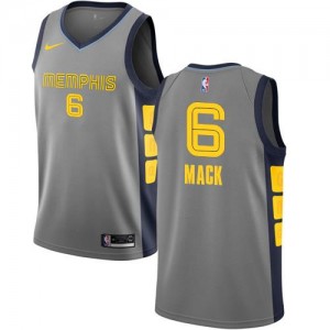 Nike NBA Maillots Basket Mack Memphis Grizzlies Gris #6 Homme City Edition
