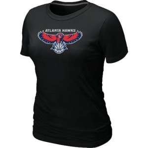  NBA Tee-Shirt Hawks Big & Tall Primary Logo Femme Noir