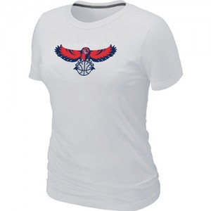  NBA Tee-Shirt De Basket Atlanta Hawks Femme Big & Tall Primary Logo Blanc