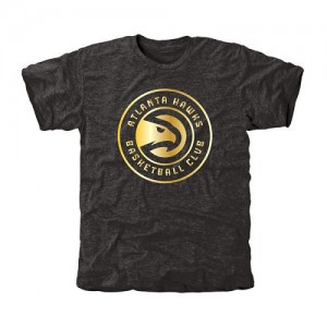Tee-Shirt Basket Atlanta Hawks Noir Gold Collection Tri-Blend Homme