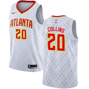 Maillot Basket John Collins Atlanta Hawks Association Edition #20 Nike Homme Blanc