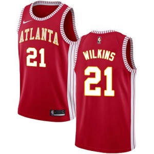 Maillots Wilkins Hawks Statement Edition Rouge #21 Homme Nike
