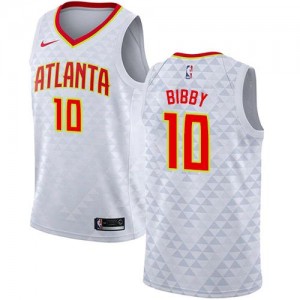 Nike NBA Maillots De Basket Bibby Hawks Association Edition Blanc Homme No.10