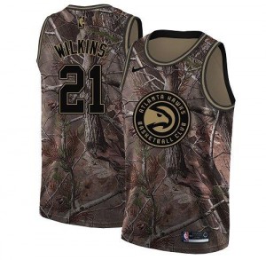Nike Maillots De Dominique Wilkins Atlanta Hawks Camouflage Realtree Collection #21 Homme