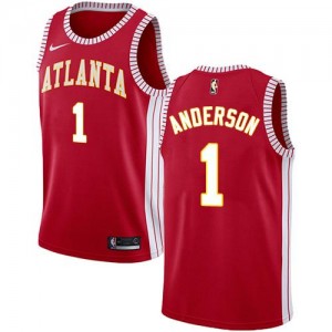 Nike Maillots Anderson Atlanta Hawks Statement Edition Homme Rouge #1