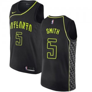 Maillots Smith Atlanta Hawks Homme Nike Noir City Edition No.5
