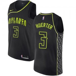 Nike NBA Maillots De Basket Kevin Huerter Atlanta Hawks City Edition Noir Homme #3