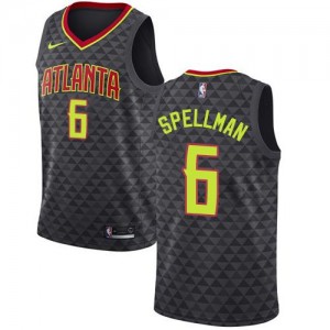 Nike NBA Maillot De Omari Spellman Atlanta Hawks Noir No.6 Enfant Icon Edition