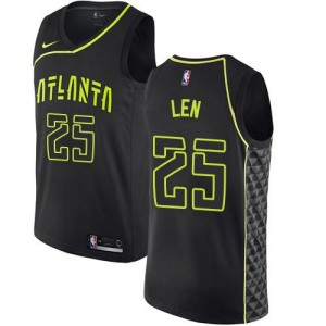 Nike Maillot De Basket Alex Len Atlanta Hawks No.25 Homme City Edition Noir
