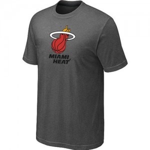  NBA T-Shirt Basket Heat Gris foncé Homme Big & Tall Primary Logo