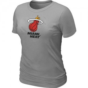  NBA Tee-Shirt Heat Big & Tall Primary Logo Gris Femme