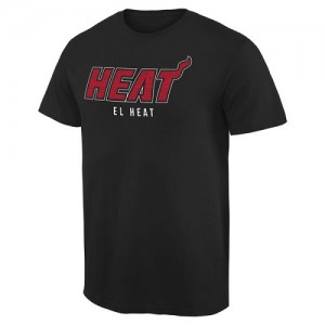  T-Shirt De Miami Heat Homme Noches Enebea Noir