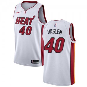Nike NBA Maillot De Basket Haslem Miami Heat Association Edition Blanc Homme No.40