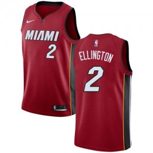 Nike NBA Maillots Basket Ellington Miami Heat Statement Edition Rouge Homme #2