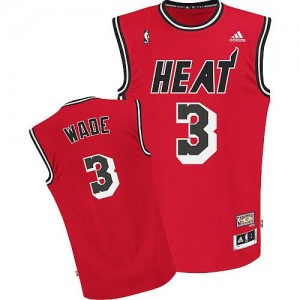 Adidas Maillots Wade Heat Rouge Homme Hardwood Classic Nights #3
