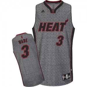 Adidas NBA Maillots Wade Heat Homme No.3 Gris Static Fashion