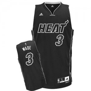 Maillot Basket Dwyane Wade Heat Adidas Homme Ombre noire No.3