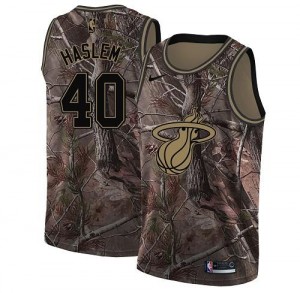 Nike NBA Maillots Udonis Haslem Heat Enfant #40 Camouflage Realtree Collection