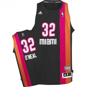 Adidas NBA Maillots Basket Shaquille O'Neal Heat ABA Hardwood Classic #32 Homme Noir