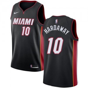 Nike NBA Maillots Basket Hardaway Miami Heat Icon Edition Enfant Noir #10