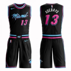 Nike Maillot Basket Edrice Adebayo Miami Heat Suit City Edition Noir Homme #13