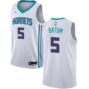 Jordan Brand NBA Maillot De Basket Batum Hornets Homme No.5 Association Edition Blanc