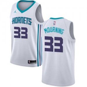 Jordan Brand Maillot De Basket Mourning Charlotte Hornets Association Edition Homme Blanc #33