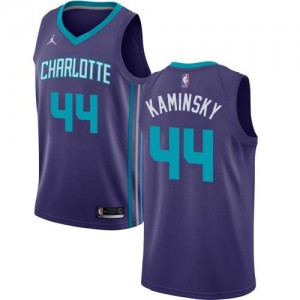 Jordan Brand NBA Maillots De Kaminsky Charlotte Hornets #44 Violet Statement Edition Enfant