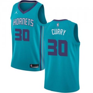 Jordan Brand Maillot Dell Curry Charlotte Hornets Icon Edition Enfant Turquoise #30