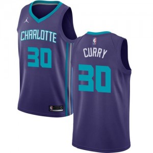Jordan Brand NBA Maillots De Dell Curry Charlotte Hornets Violet Enfant No.30 Statement Edition