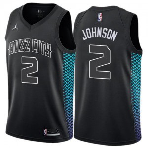 Maillot Basket Johnson Hornets City Edition Enfant #2 Noir Jordan Brand