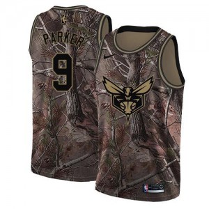 Nike NBA Maillots Basket Parker Hornets Realtree Collection No.9 Homme Camouflage