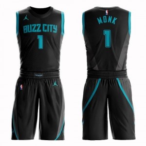 Jordan Brand NBA Maillot De Basket Monk Hornets #1 Noir Enfant Suit City Edition