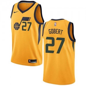Nike NBA Maillot Basket Rudy Gobert Utah Jazz or Statement Edition No.27 Homme