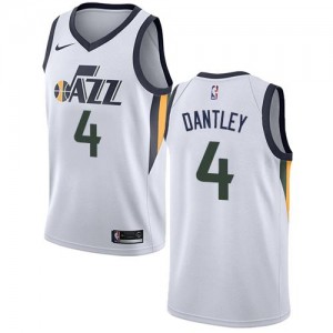 Maillots Basket Adrian Dantley Utah Jazz Blanc #4 Nike Homme Association Edition