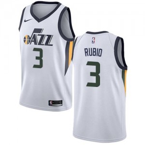 Nike Maillot De Rubio Utah Jazz Association Edition #3 Homme Blanc