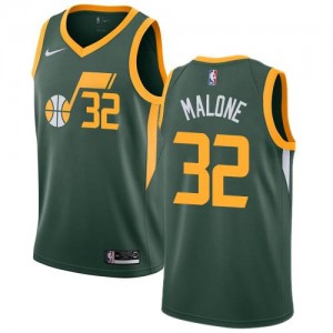 Nike Maillot De Basket Malone Jazz #32 Homme Earned Edition vert