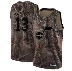 Nike Maillots Basket Tony Bradley Jazz Realtree Collection Camouflage Homme #13