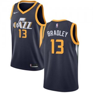 Nike NBA Maillots Tony Bradley Jazz bleu marine Icon Edition Enfant No.13
