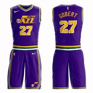 Nike NBA Maillot Gobert Utah Jazz Homme Violet #27 Suit